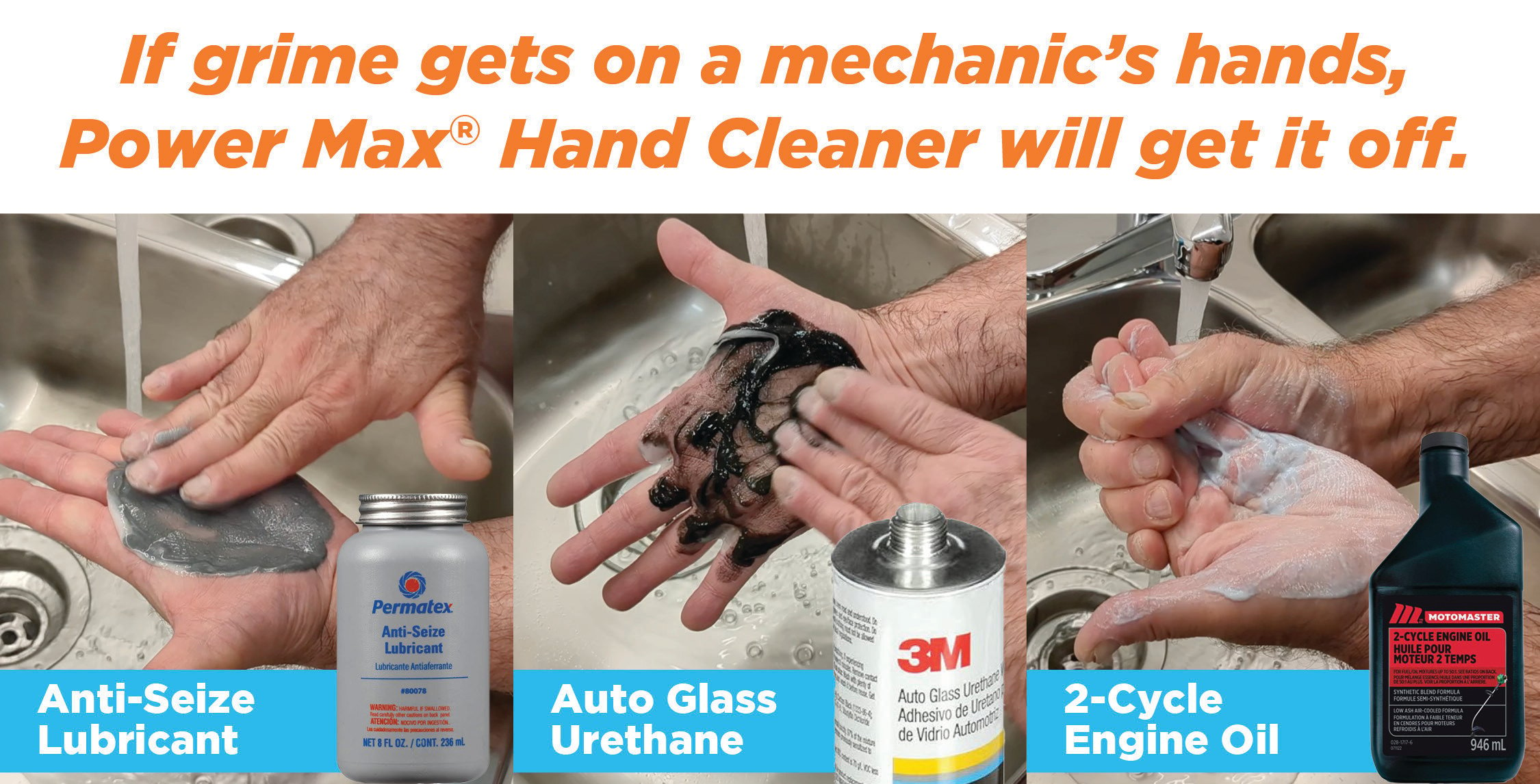 Mechanics, Leave The Mess At Work With Power Max® Hand Cleaner